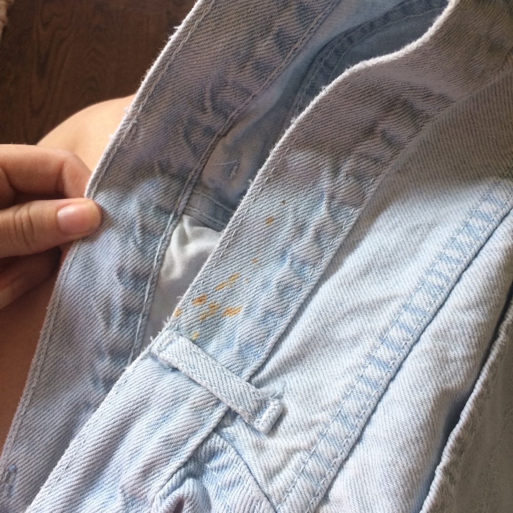 Vintage Denim Shorts Light High Waisted Shorts - Picture 7 of 8